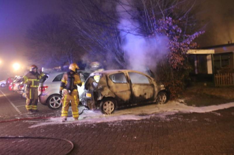 Auto brand volledig uit