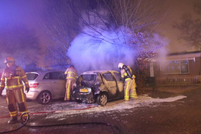 Auto brand volledig uit