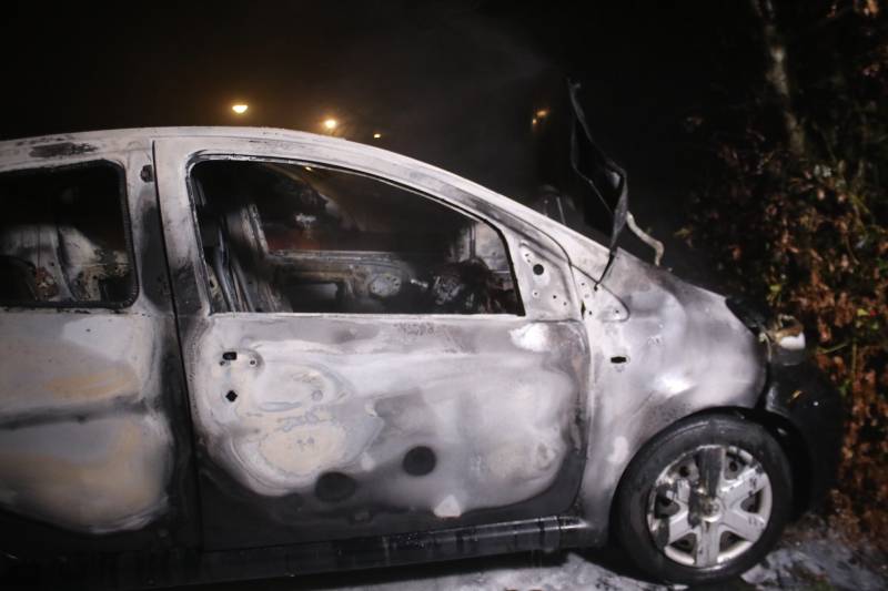 Auto brand volledig uit