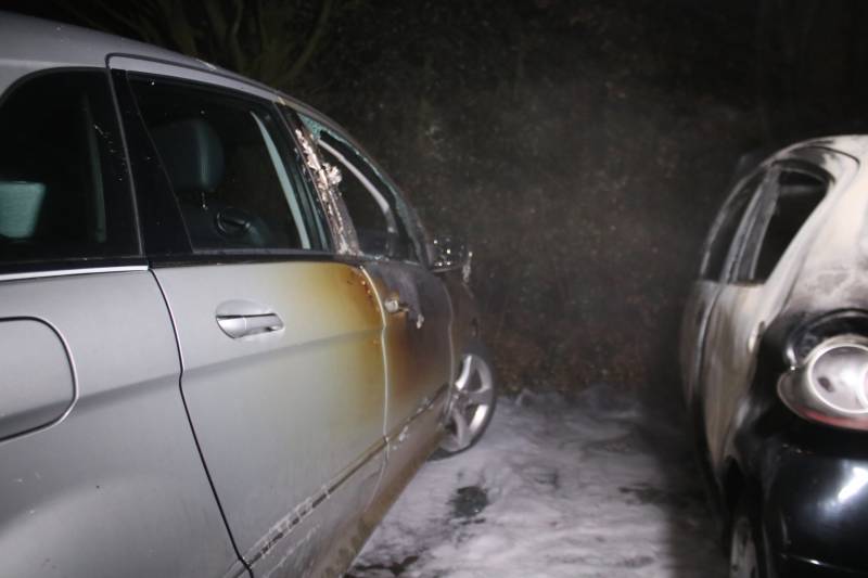 Auto brand volledig uit