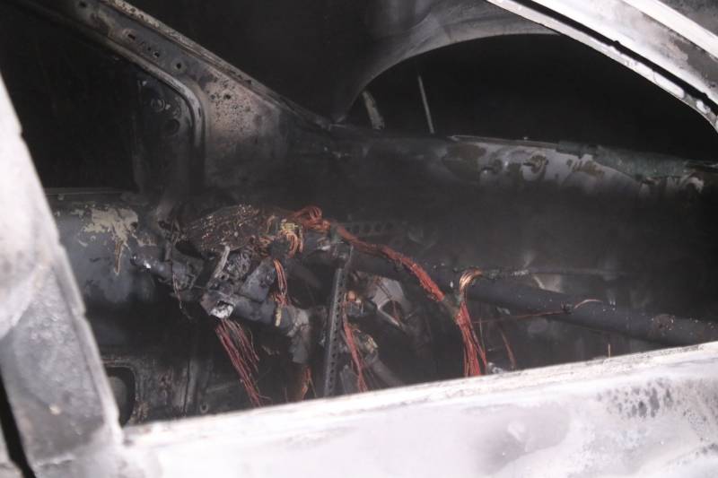 Auto brand volledig uit