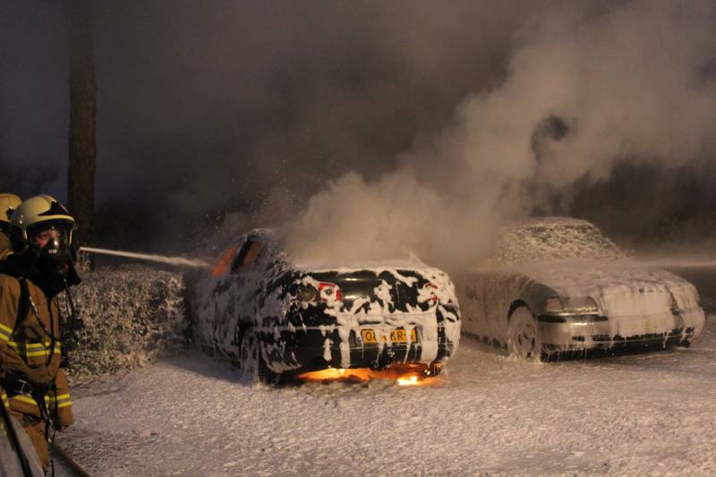 Auto brandt volledig uit