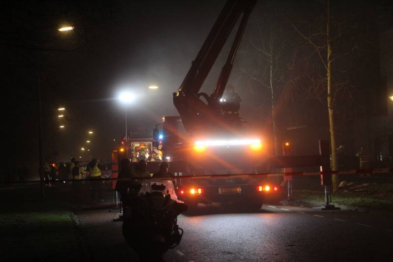 Flinke rookontwikkeling bij brand in woning