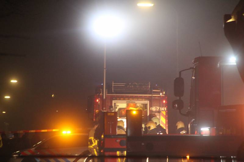 Flinke rookontwikkeling bij brand in woning