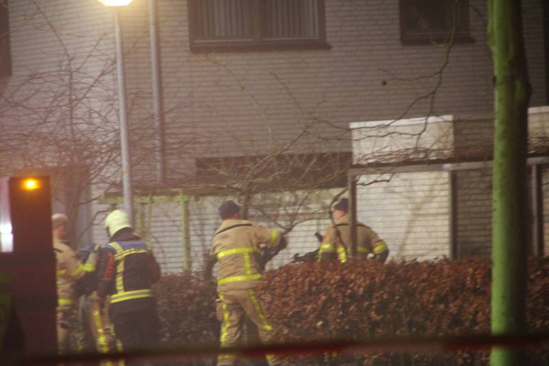 Flinke rookontwikkeling bij brand in woning