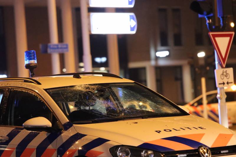 Fietsers aangereden door politieauto