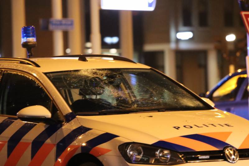 Fietsers aangereden door politieauto