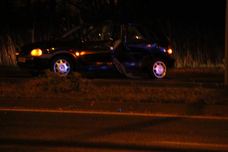 Meerdere voertuigen botsen voor oprit snelweg