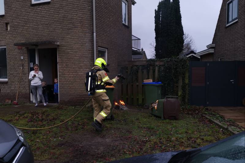 Kliko tegen woning in brand
