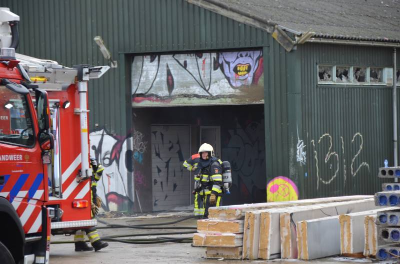 Opnieuw brand in leegstaande loods
