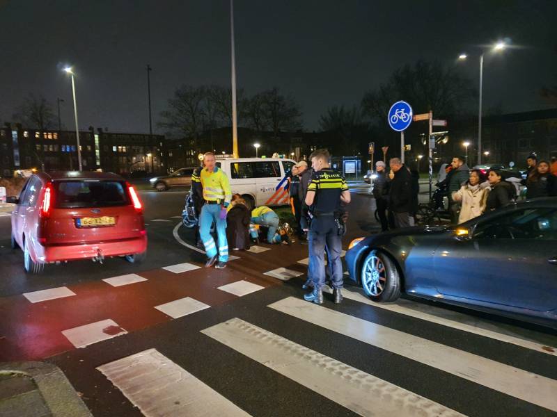 Scooterrijder gewond na aanrijding