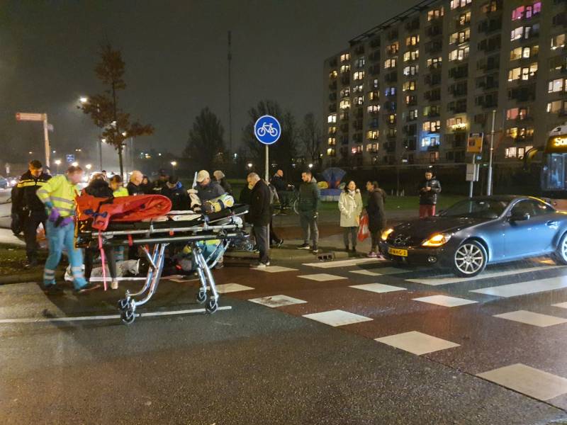 Scooterrijder gewond na aanrijding