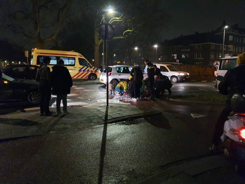 Scooterrijder gewond na aanrijding