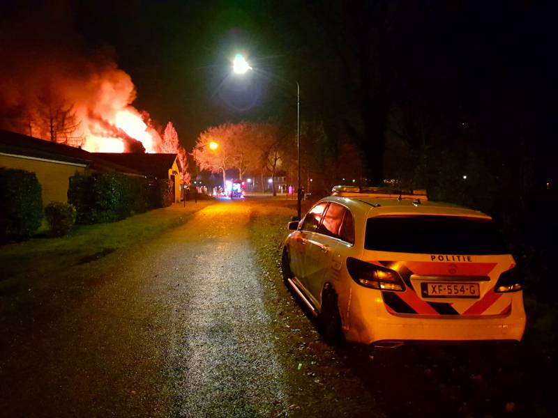 Leegstaande woning verwoest door brand