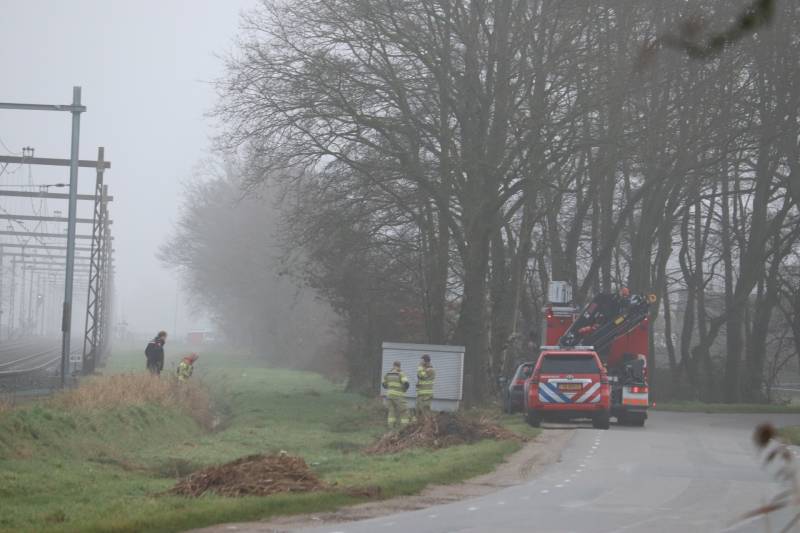 Geen treinverkeer door aanrijding