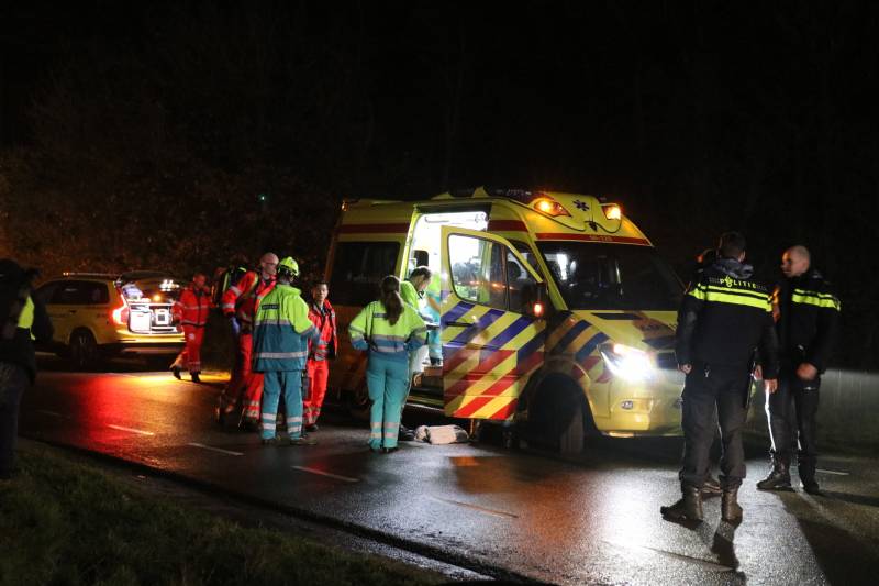 Auto over de kop geslagen