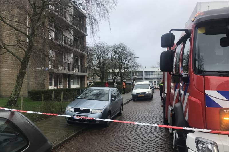 Gaslek bij flatgebouw