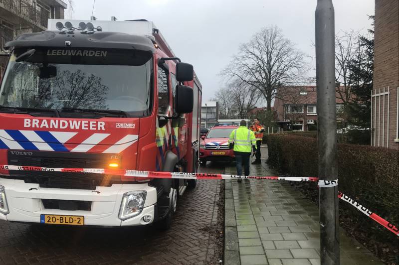Gaslek bij flatgebouw