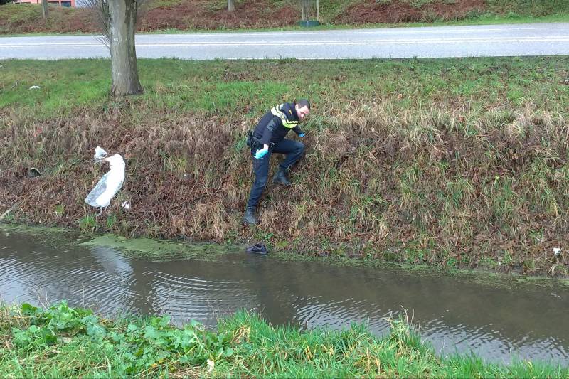 Tesla en brommer botsen op rotonde