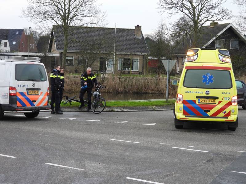 Fietser gewond na aanrijding met auto