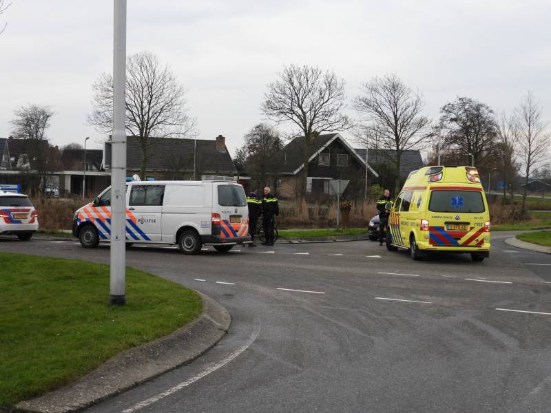 Fietser gewond na aanrijding met auto