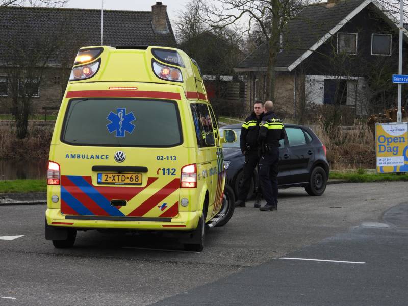 Fietser gewond na aanrijding met auto