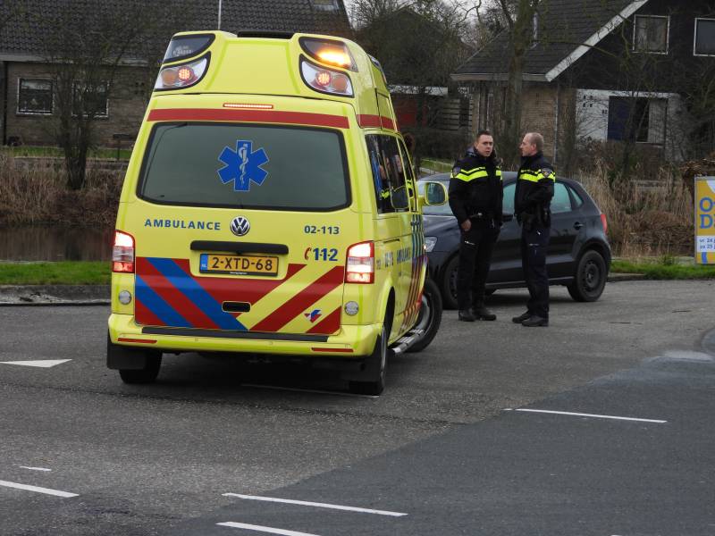 Fietser gewond na aanrijding met auto