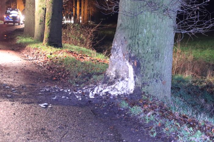 Persoon ernstig gewond na aanrijding met meerdere bomen