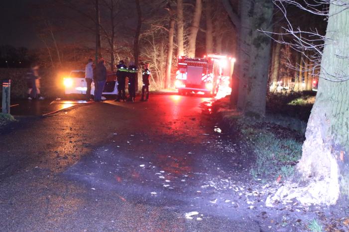 Persoon ernstig gewond na aanrijding met meerdere bomen