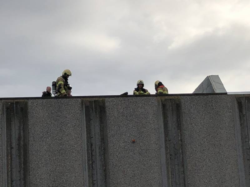 Brand op dak na werkzaamheden