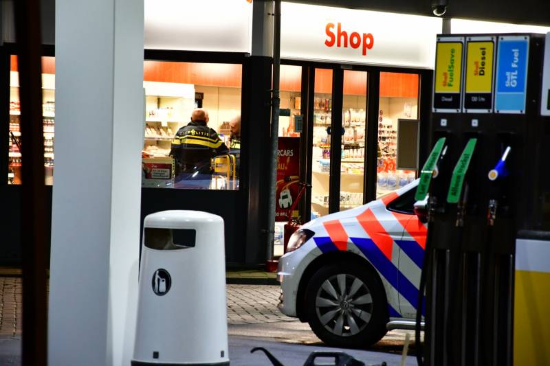 Gewapende overval op shop van tankstation