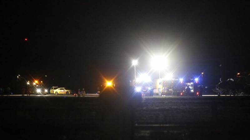 Veel hulpdiensten opgeroepen voor vliegtuigongeval