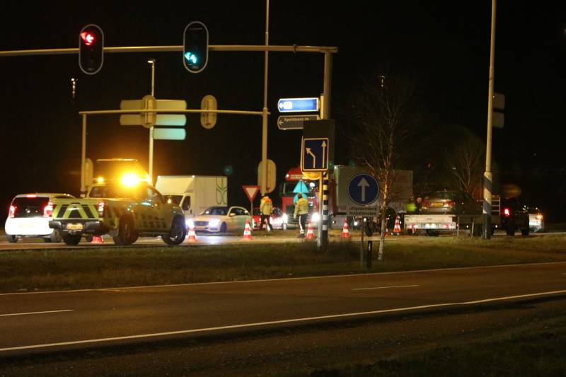 Flinke schade na kop-staart aanrijding