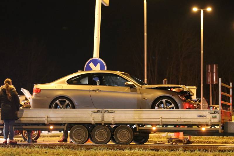 Flinke schade na kop-staart aanrijding