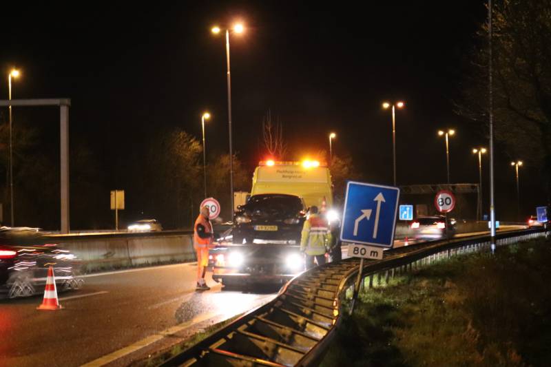 Opnieuw auto uit de bocht