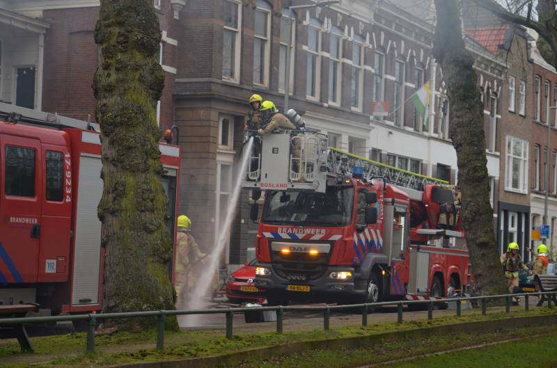 Veel rook bij brand in appartementencomplex