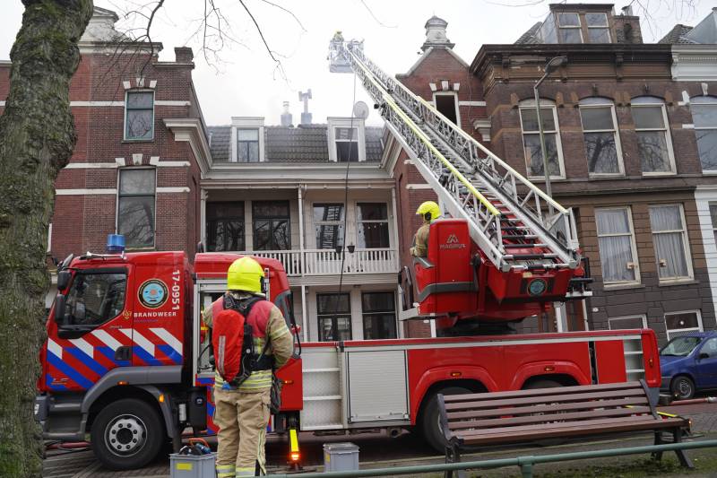 Veel rook bij brand in appartementencomplex