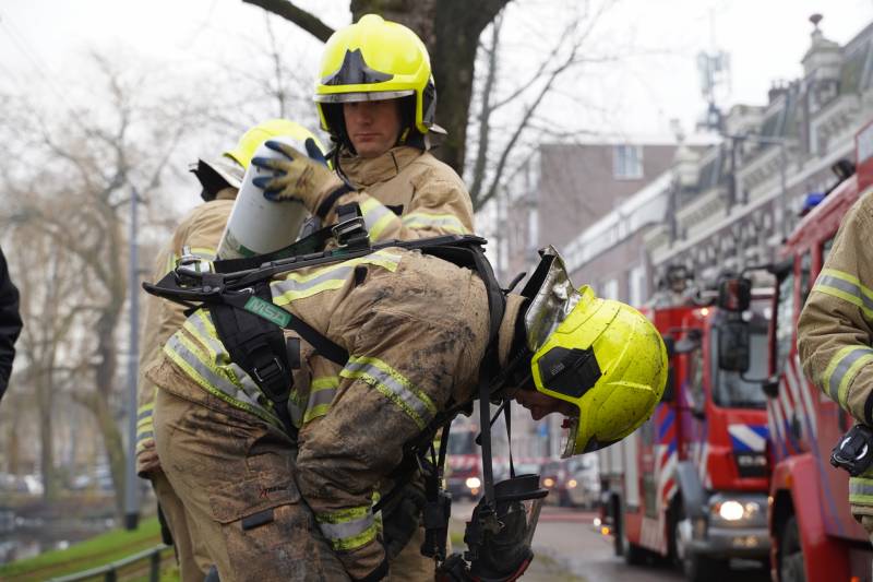 Veel rook bij brand in appartementencomplex