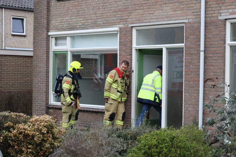 Gasleiding geraakt bij werkzaamheden in woning