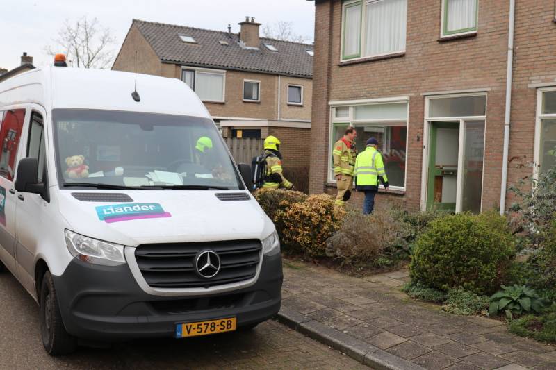 Gasleiding geraakt bij werkzaamheden in woning