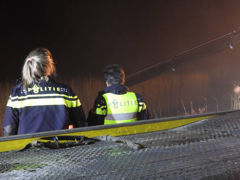 Personenauto belandt in sloot