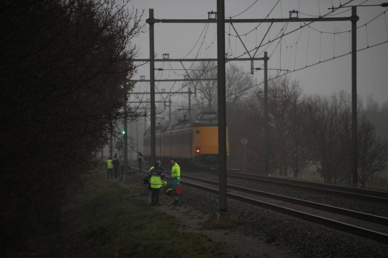 Geen treinverkeer na aanrijding met trein