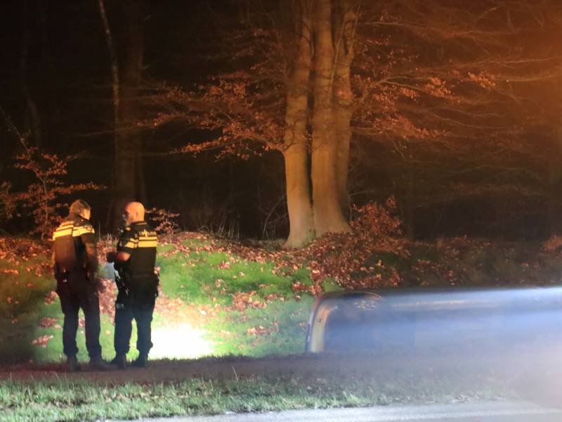 Auto belandt in de sloot