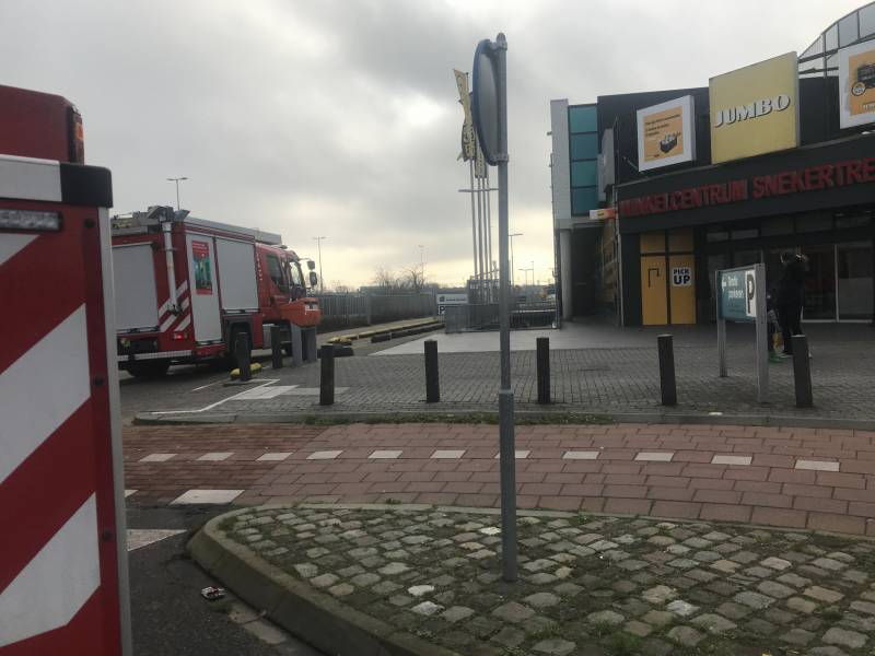 Veel rook bij kortsluiting in een roltrap