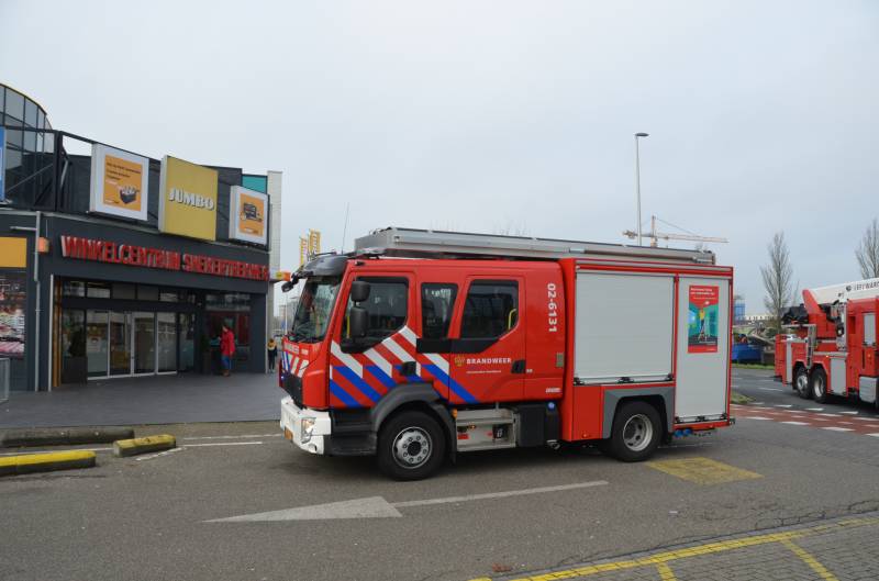 Veel rook bij kortsluiting in een roltrap