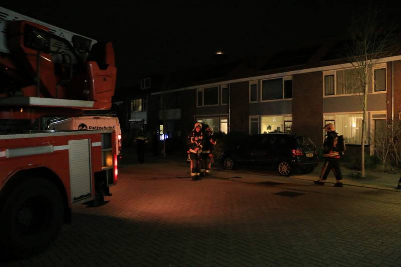 Flinke brand in schoorsteen geblust
