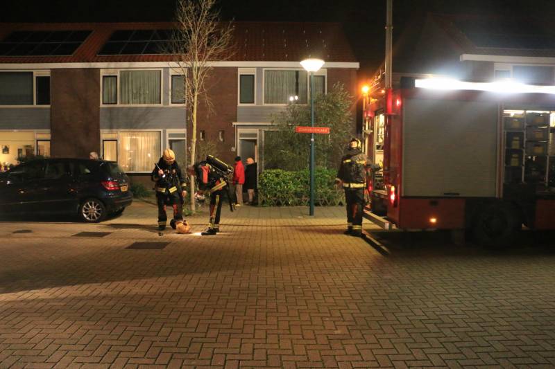 Flinke brand in schoorsteen geblust