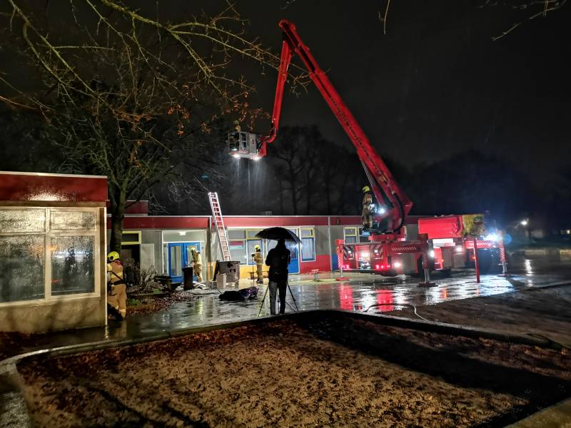 Brand in school 't Palet