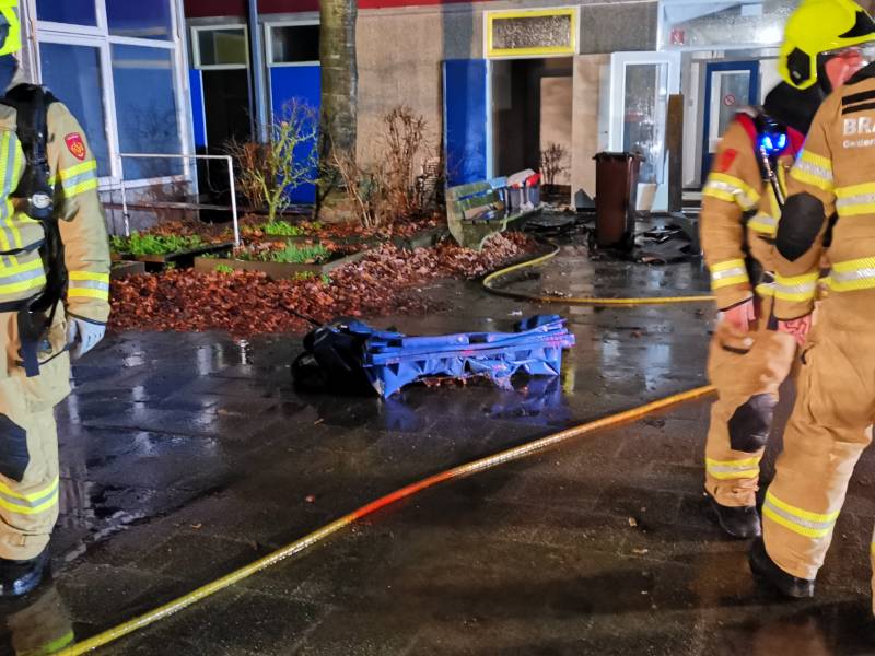 Brand in school 't Palet