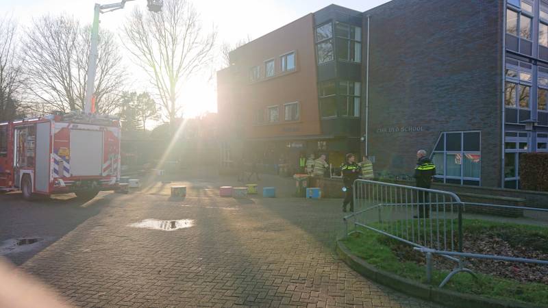 Christelijk lyceum ontruimd na brand op toilet